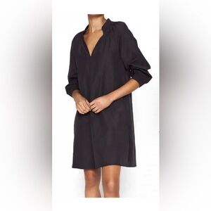 Brochu Walker Black V-Neck Relaxed Shift Dress